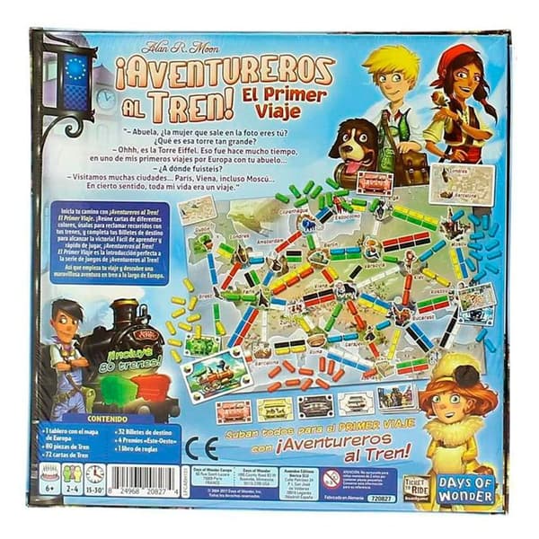 Asmodee Aventureros Al Tren El Primer Viaje Flerfarvet