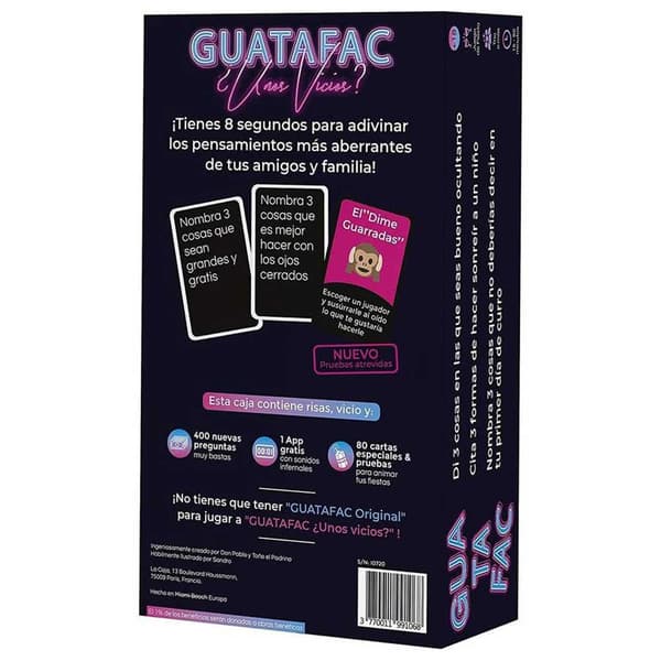 Asmodee Guatafac ¿unos Vicios? Svart