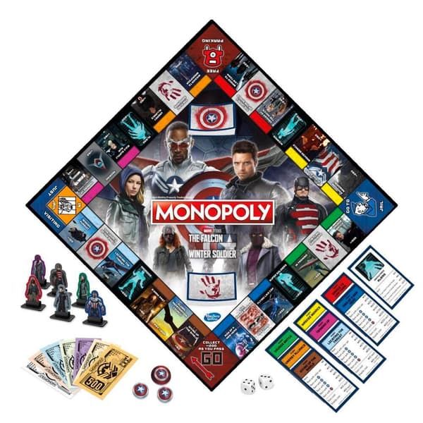 Monopoly Bordsspel Och Vintersoldaten Falcon Flerfärgad
