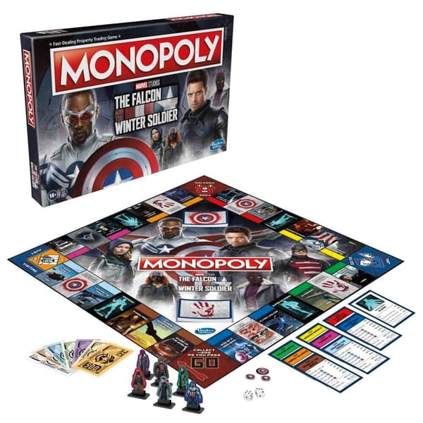 Monopoly Bordsspel Och Vintersoldaten Falcon Flerfärgad
