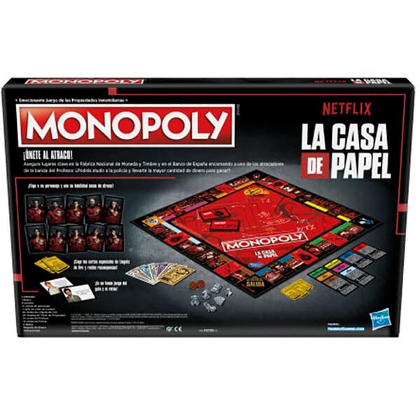 Monopoly Bordspil Money Heist Flerfarvet