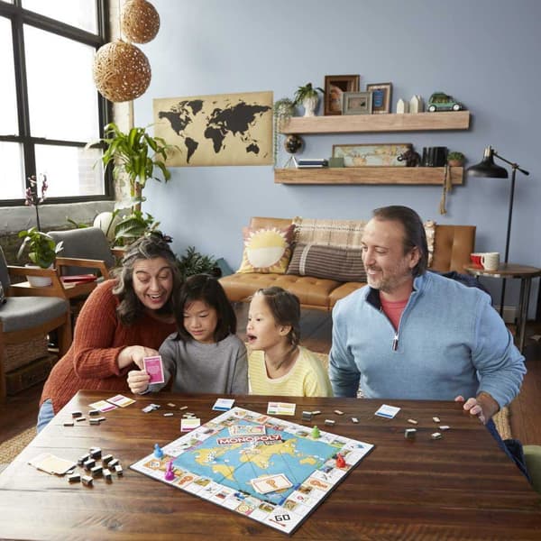 Hasbro Reser Jorden Runt Monopoly Flerfärgad