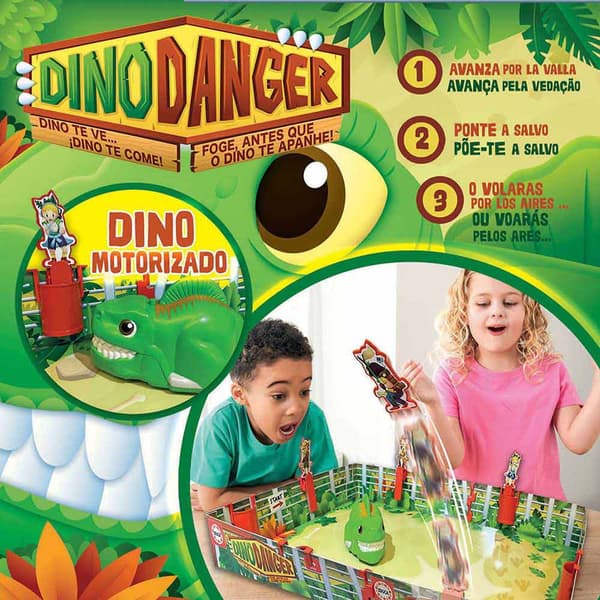 Educa Borras Interaktivt Brætspil Dino Danger Flerfarvet
