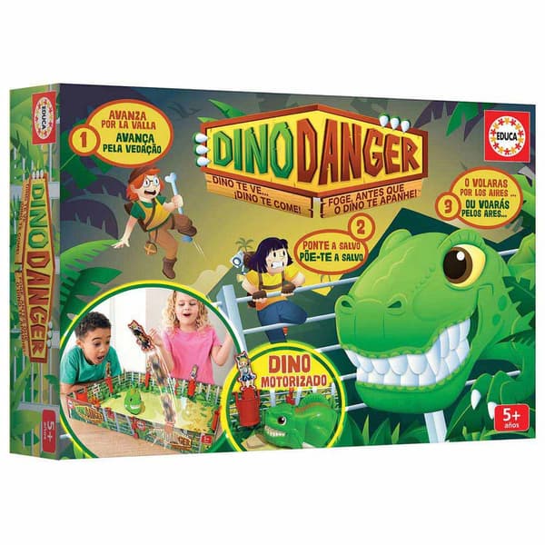 Educa Borras Interaktivt Brætspil Dino Danger Flerfarvet