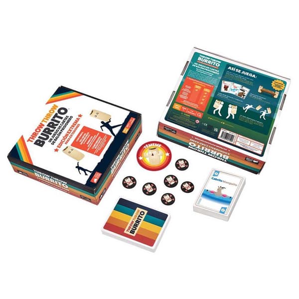 Asmodee Brætspil Throw Throw Burrito Edición Extrema Para Exteriores Søvfarvet