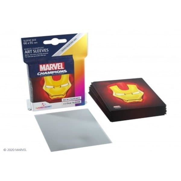 Marvel Champion Art Sleeves: Iron Man  (50+1) - Brætspil