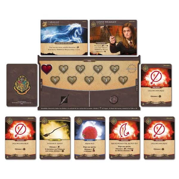 Asmodee Brädspel Harry Potter Hogwarts Battle Encantamiento Pociones Flerfärgad