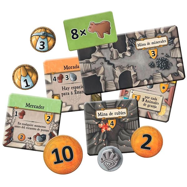 Asmodee Brädspel Caverna Los Granjeros Trogloditas Flerfärgad
