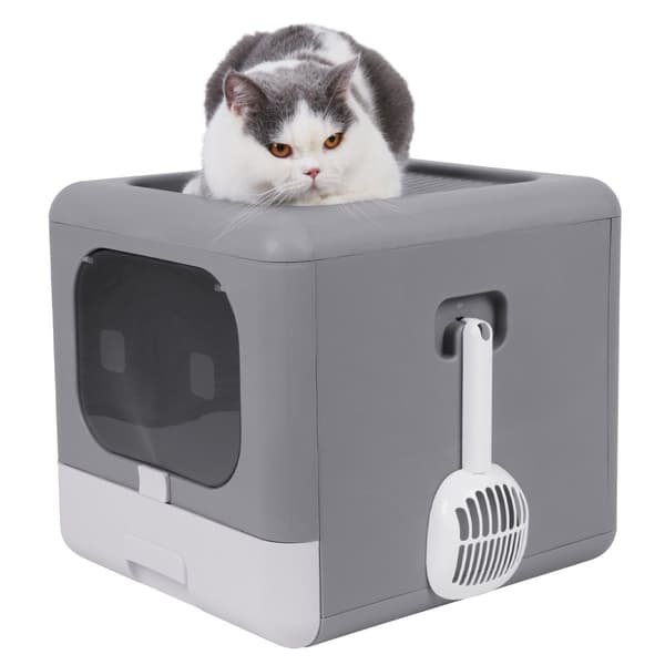 Kattlåda, Hopfällbar Design, Kattlåda Skopa Låda