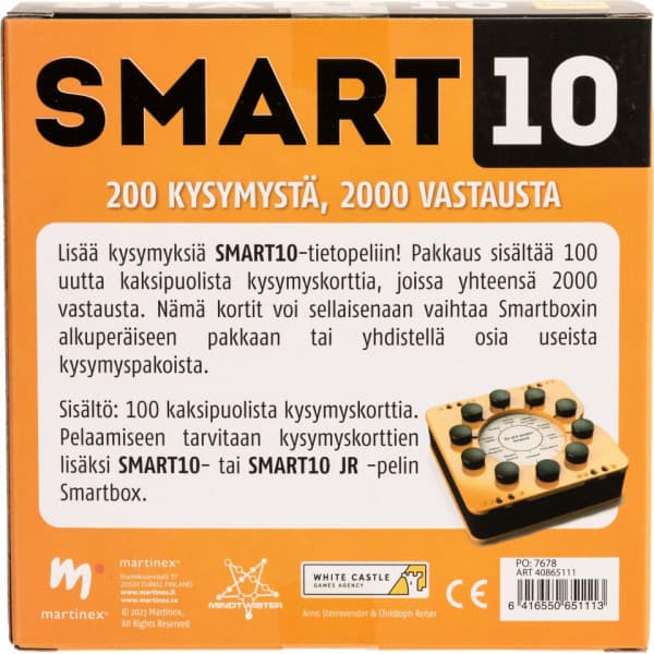 Smart10 Spørgsmål 5 -tilægskort