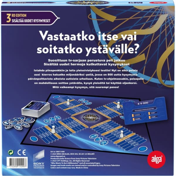 Alga Haluatko Miljonääriksi 3rd Edition -lautapeli