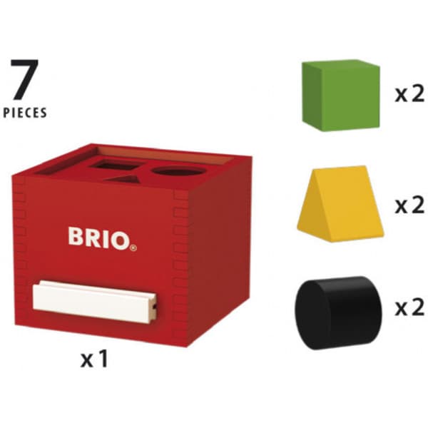 Brio 30148 - Byggeklodsæske, rød