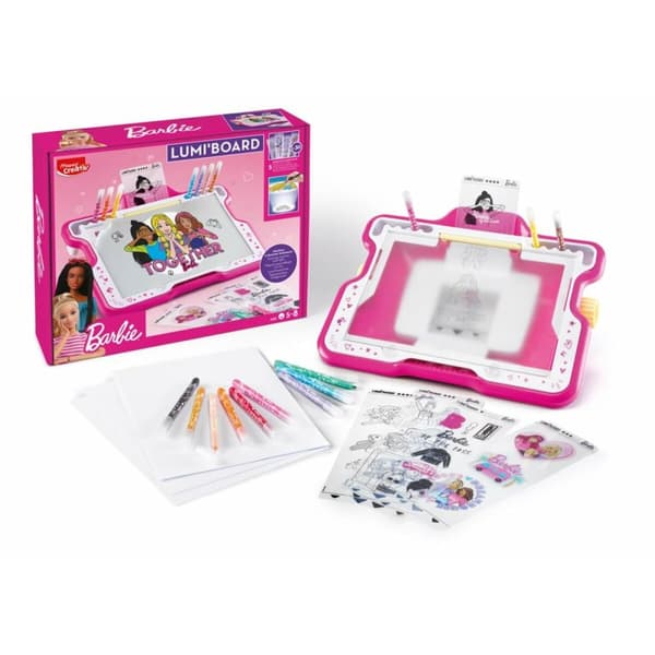 Tegningssæt Maped Lumi´Board Barbie Pink