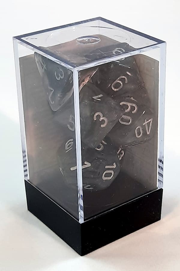 T?rningsset - Borealis Polyhedral Light Smoke w silver Luminary (CHX27578) - Brettspil
