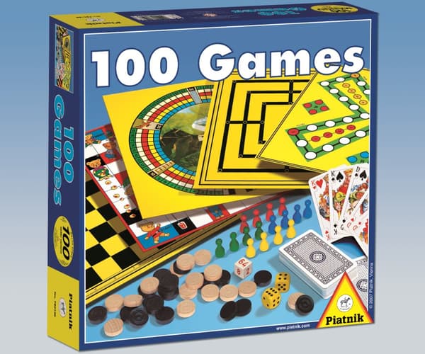 PIATNIK Board game set 100 Games (In Estonian, Russian lang.)
