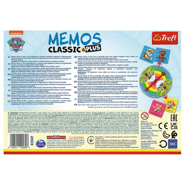 TREFL PAW PATROL Memo Classic Plus