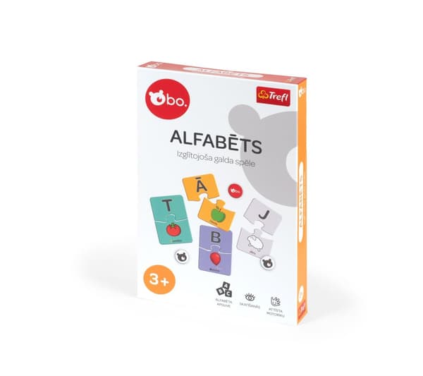 bo. Educational board game "Alphabet" (In Latvian lang.)
