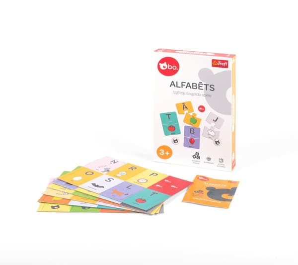bo. Educational board game "Alphabet" (In Latvian lang.)