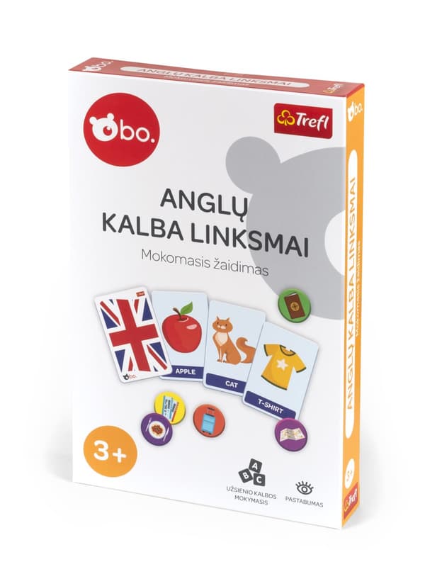 bo. Educational board game "English is fun" (In Lithuanian lang.)