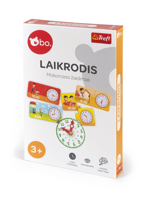 bo. Educational board game "Clock" (In Lithuanian lang.)