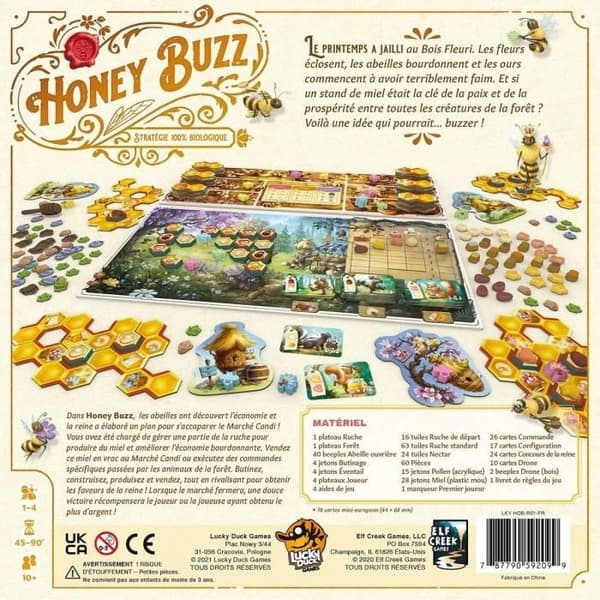 Lucky Duck Games Honey Buzz Franskt brädspel