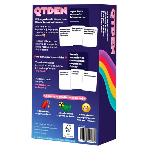 Asmodee Kortspel Qtden Flerfärgad