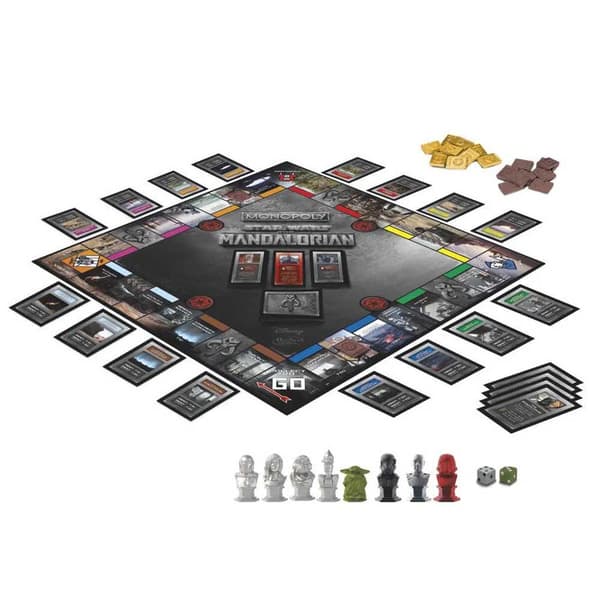Hasbro The Mandalorian Star Wars Bordspil Monopoly Søvfarvet