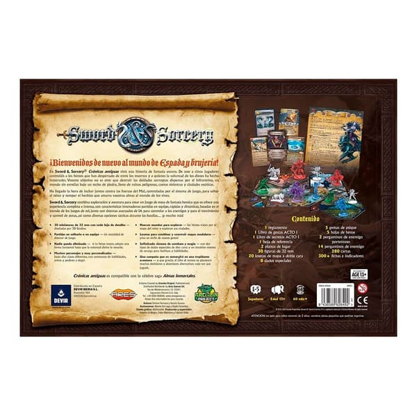Devir Iberia Chronicles Ancient Lautapeli Sword And Sorcery Kultainen