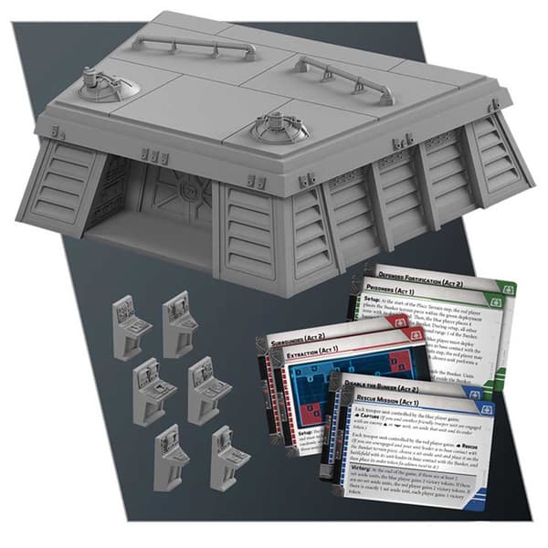 Asmodee Lautapeli Star Wars Legion Búnker Imperial Monivärinen