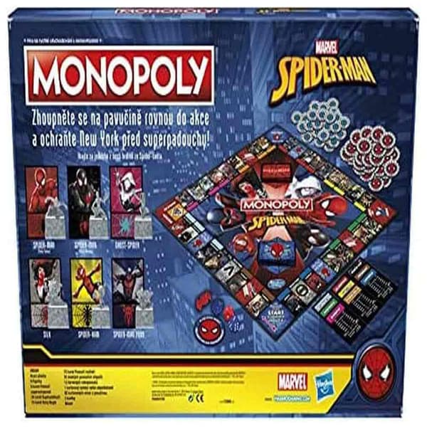 Hasbro Spiderman Brætspil Monopoly Flerfarvet