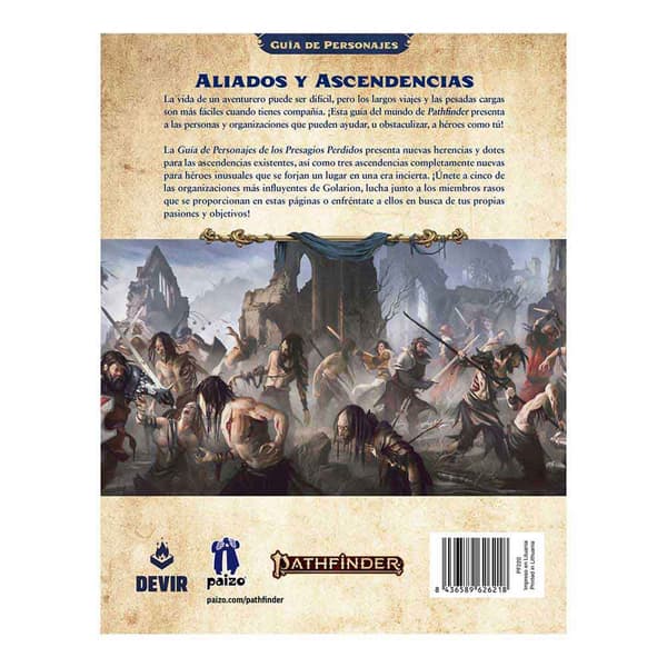 Devir Iberia Pathfinder 2:a Ed. Vägleda Av Tecken Från Förlorat Omens Styrelse Spel Durchsichtig