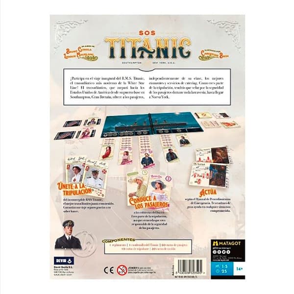 Devir Iberia Brætspil S.o.s. Titanic Søvfarvet