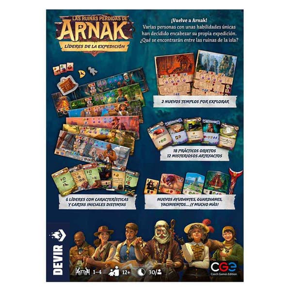 Devir Iberia Arnak´s Lost Ruins Expedition Leaders Brädspel Exp Flerfärgad