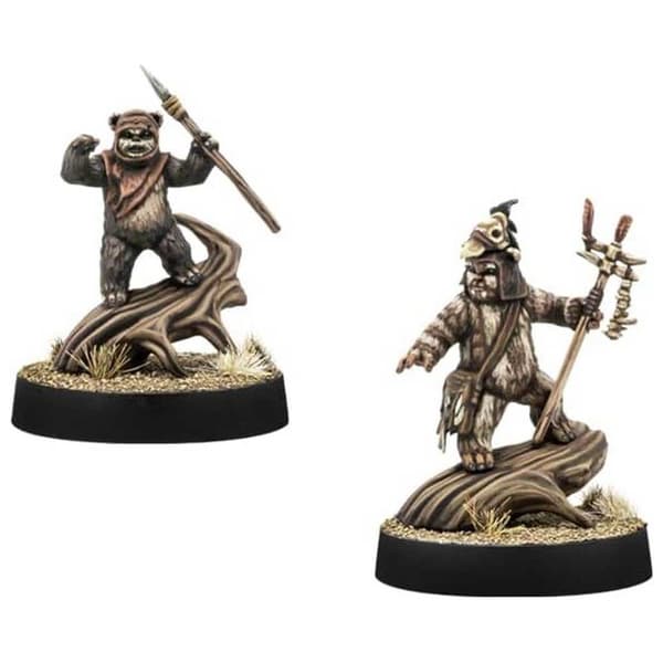 Asmodee Brætspil Star Wars Legion Logray And Wicket Gylden