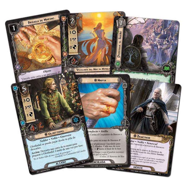 Asmodee Ringenes Herre Dreamchaser-udvidelse Kortspil Heroes Flerfarvet