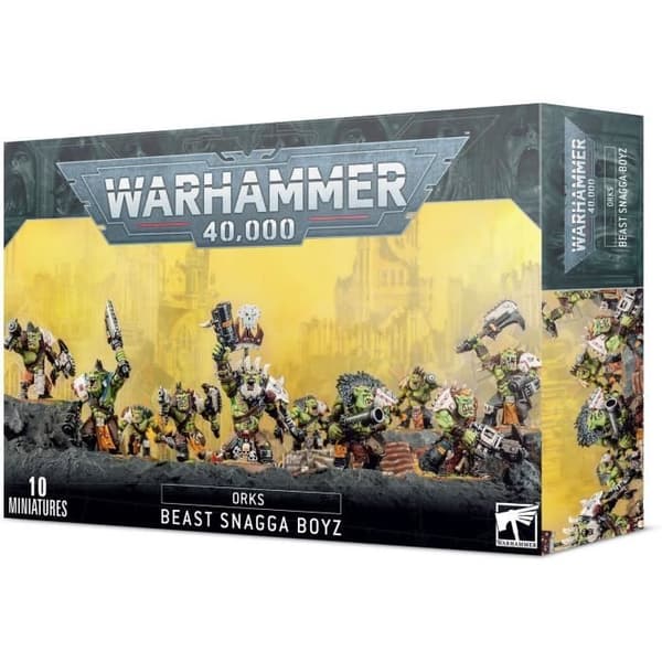 Warhammer 40k Orks Boyz Alpagueurs statyett - SPELWORKSHOP - grön/grå/brun - 87 delar