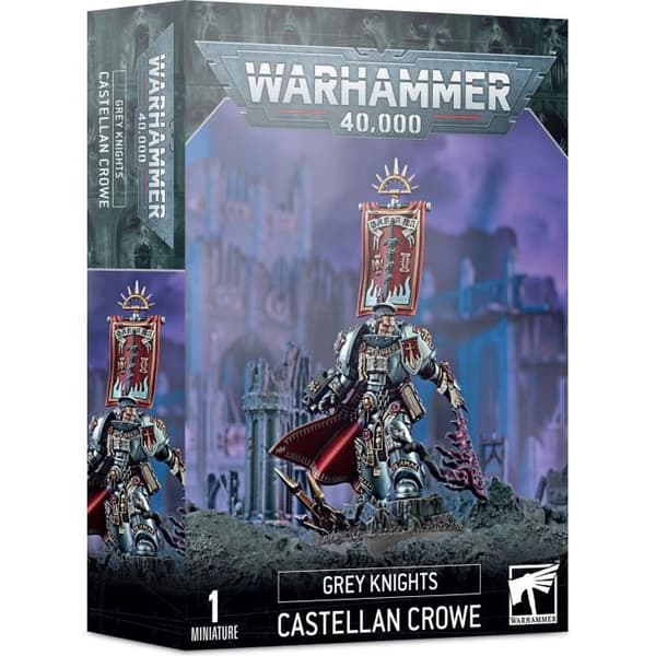 Warhammer 40k statyett - Grey Knights Castellan Crowe - Plast - SPELWORKSHOP