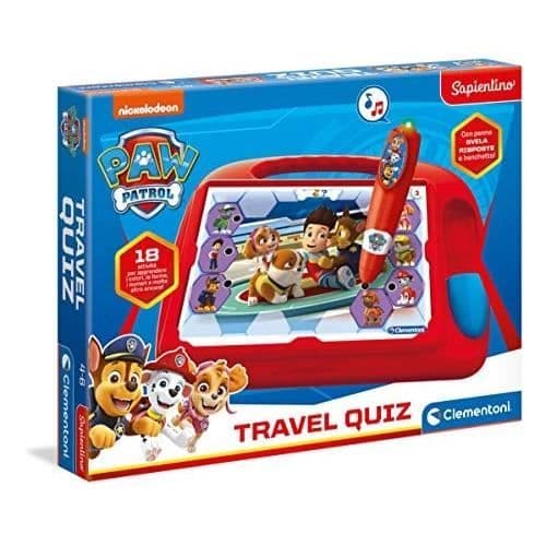 CLEMENTONI SAPIENTINO RESEFRÅGOR PAW PATROL ELEKTRONISKT UTBILDNINGSPEL