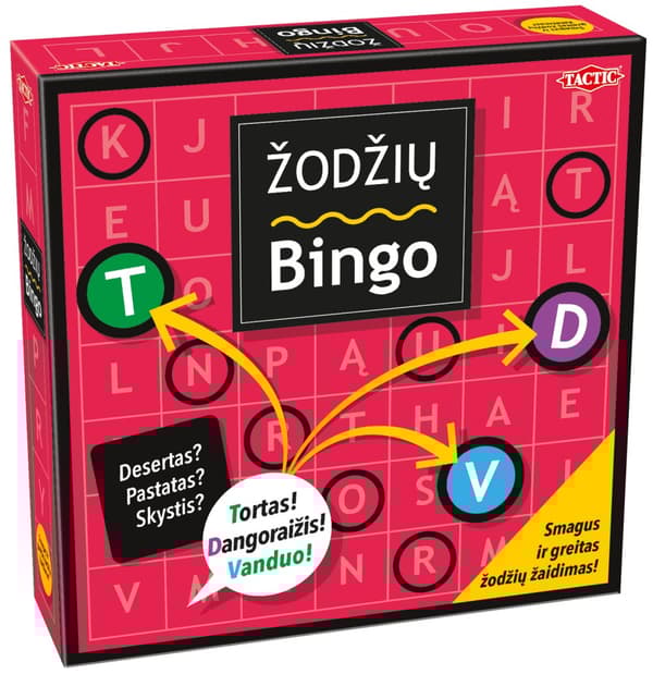 TACTIC game Word Bingo (In Lithuanian lang.)