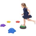 Miniatyrbild 1 av 5: Rootz Stepping Stones Set för barn - 3 år och äldre - 5 stenar - Halkfritt - Upp till 80 kg - Sjöstjärna Design - Lek för inomhus - Utomhus - Flerfärg