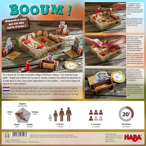 Rumsspel - HABA - Booum - Barn - Blandat - Flerfärgad