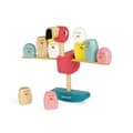 Miniatyrbild 2 av 6: JANOD balanseringsspel med rosa flamingo i trä - från 3 år och uppåt