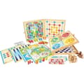 Miniatyrbild 1 av 4: JEUJURA Box med klassiska spel - 150 regler - Träbönder