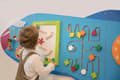 Miniatyrbild 3 av 4: Viga Toys junior plan väggspel 180 cm blått trä 5 st