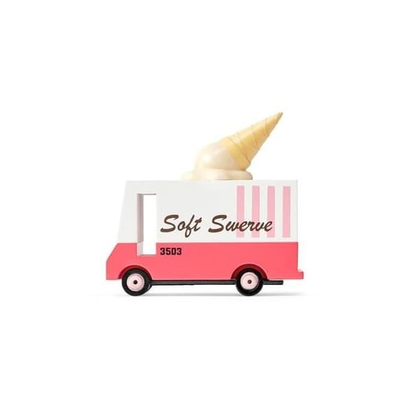 Lärspel - Candylab Wooden Ice Cream Truck - Barn - Vit - Blandat