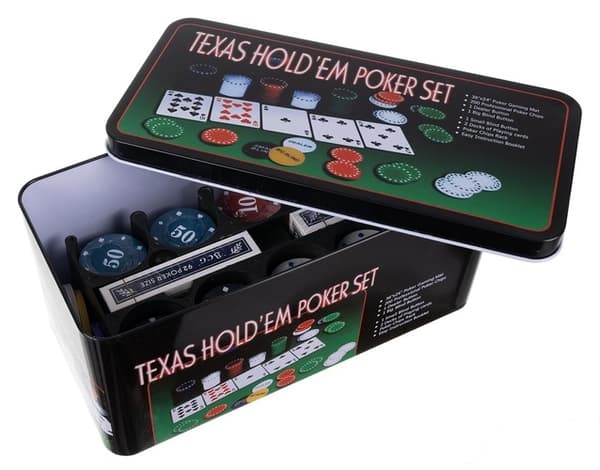 Pokersæt / Texas Poker Sæt - 200 Chips