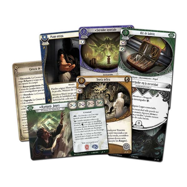 Asmodee Kort Brætspil Arkham Horror Las Llaves Escarlata Expansión Investigadores Gylden
