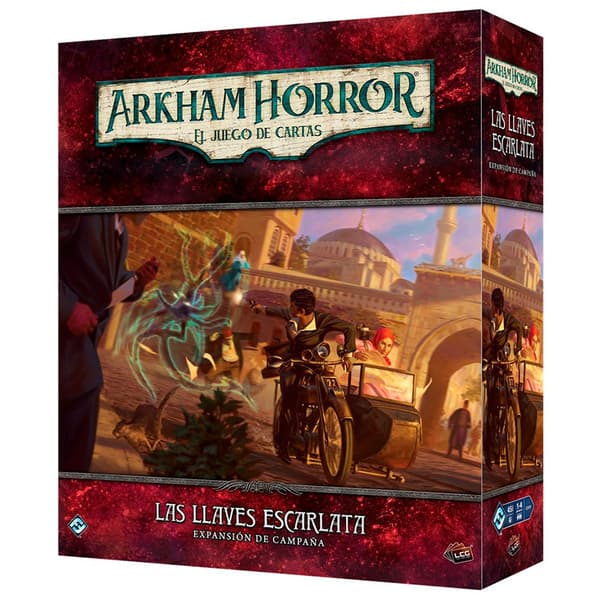 Asmodee Kort Brädspel Arkham Horror Las Llaves Escarlata Expansion Campaña Guld