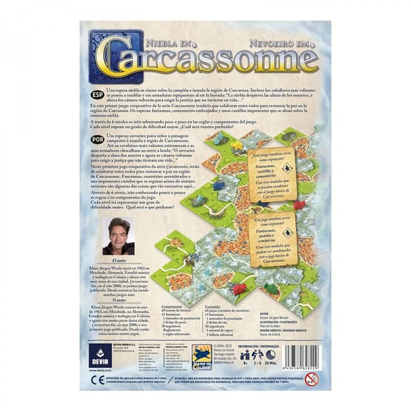 Devir Sumu Sisään Carcassonne Carcassonne Lautapeli Monivärinen