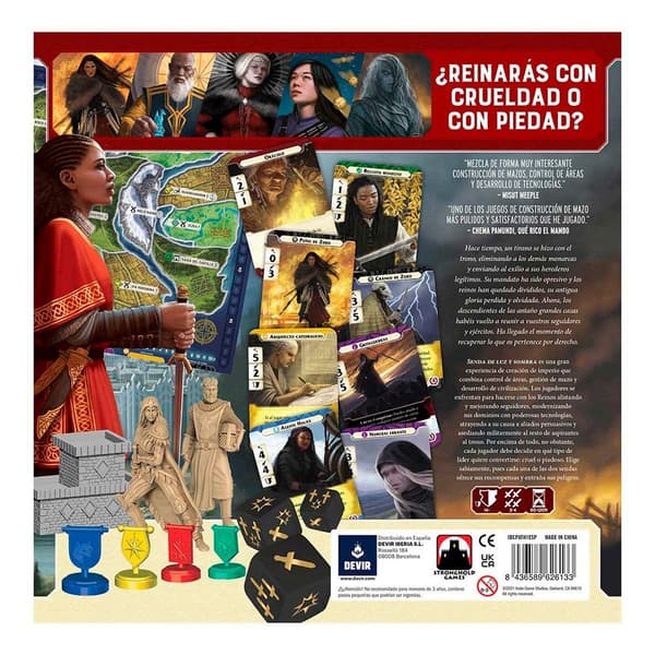 Devir Iberia Ljus Och Skugga Path Brädspel Silver
